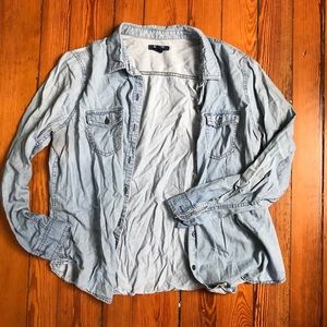 Denim button up